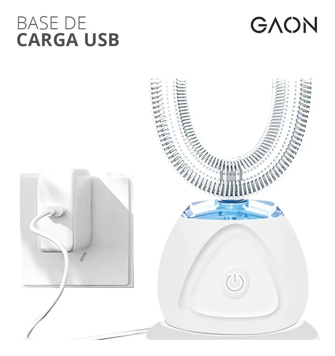 Cepillo Dental Electrico Recargable Blanqueamiento Adulto