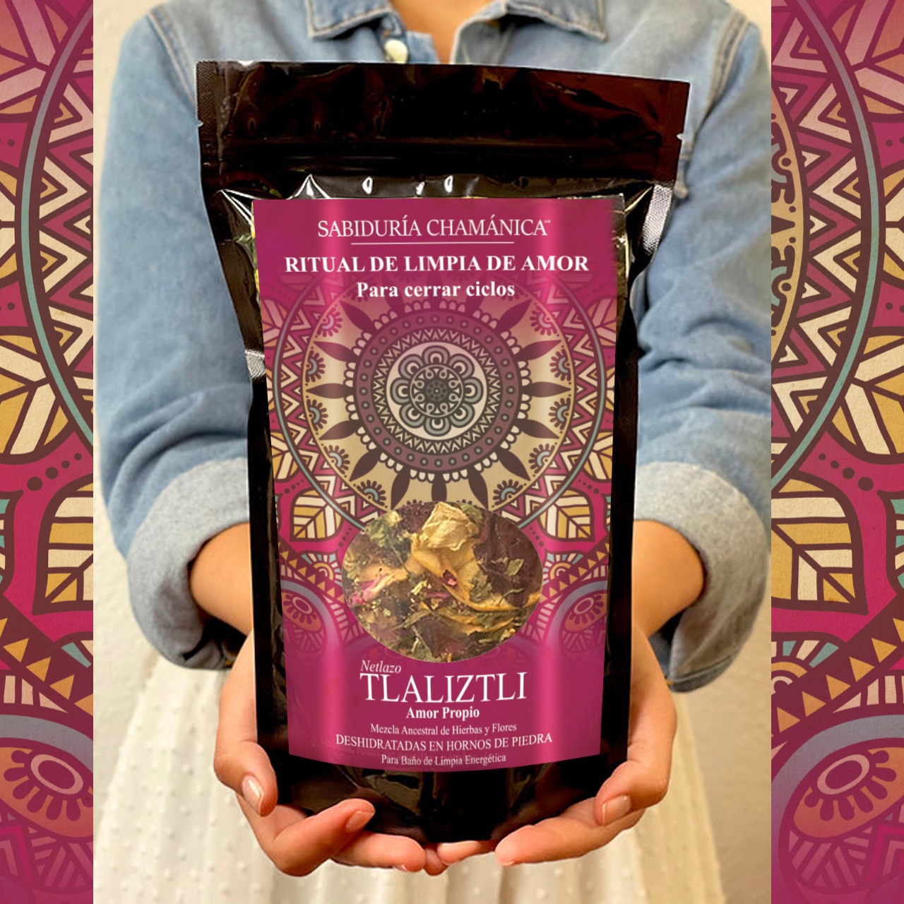 Baño de Hierbas Tlaelquani 4 hierbas - Diosa del Amor, hierbas de baño, natural, artesania, temazcal, vapor, tina, pies, relajacion, meditacion, bienestar, herbal, naturaleza