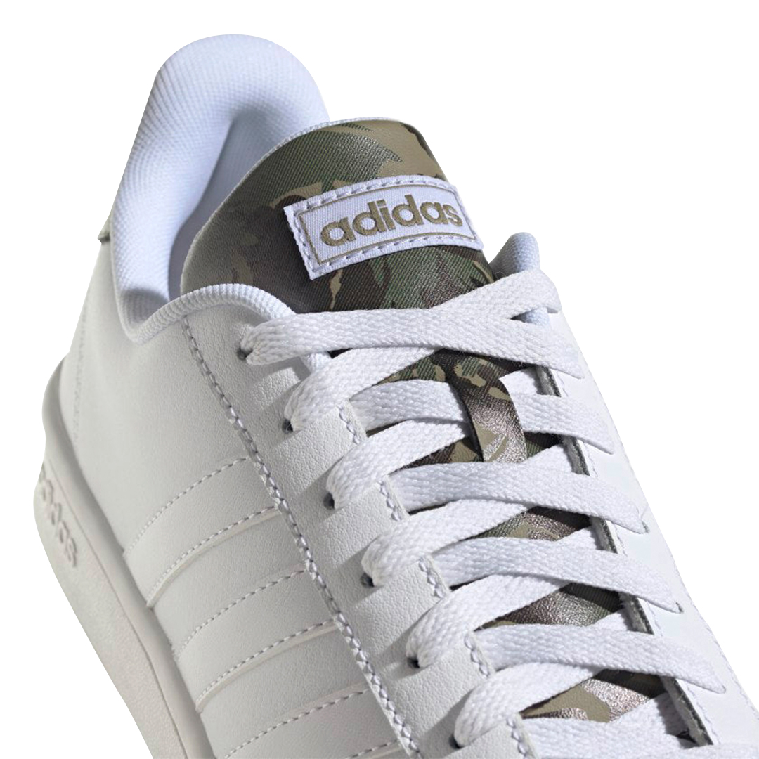 Adidas Grand Court Blanco Camuflaje Tenis Caballero H04549