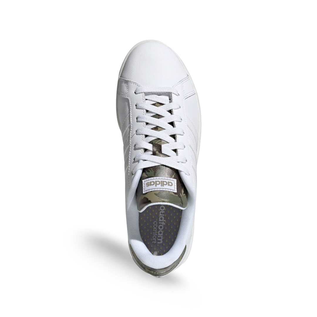 Adidas Grand Court Blanco Camuflaje Tenis Caballero H04549