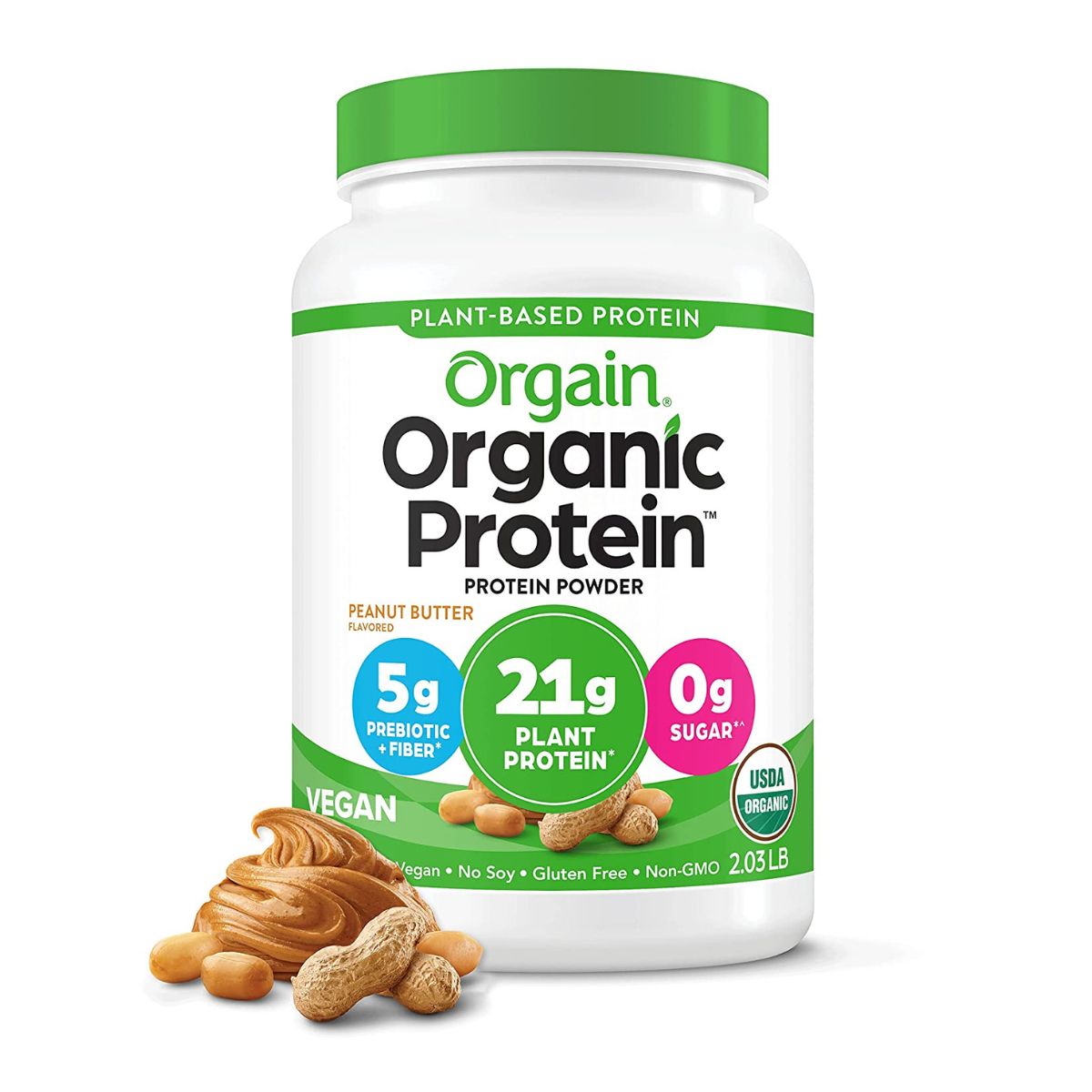Orgain Proteina Orgánica Sabor Crema De Cacahuate 2.03 Lbs