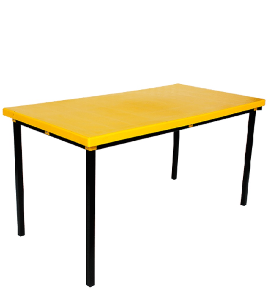 Mesa infantil para preescolar o kinder con cubierta de polipropileno de 60x80