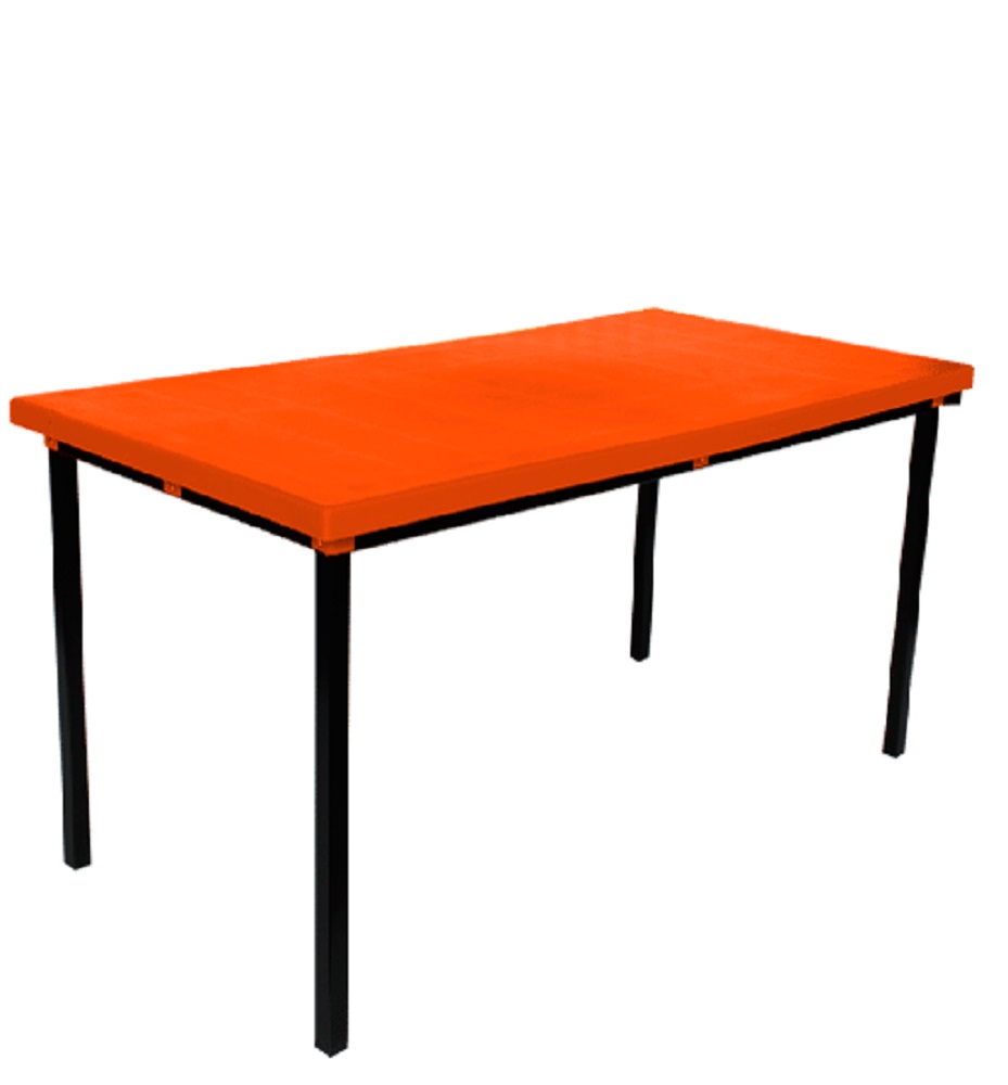 Mesa infantil para preescolar o kinder con cubierta de polipropileno de 60x80
