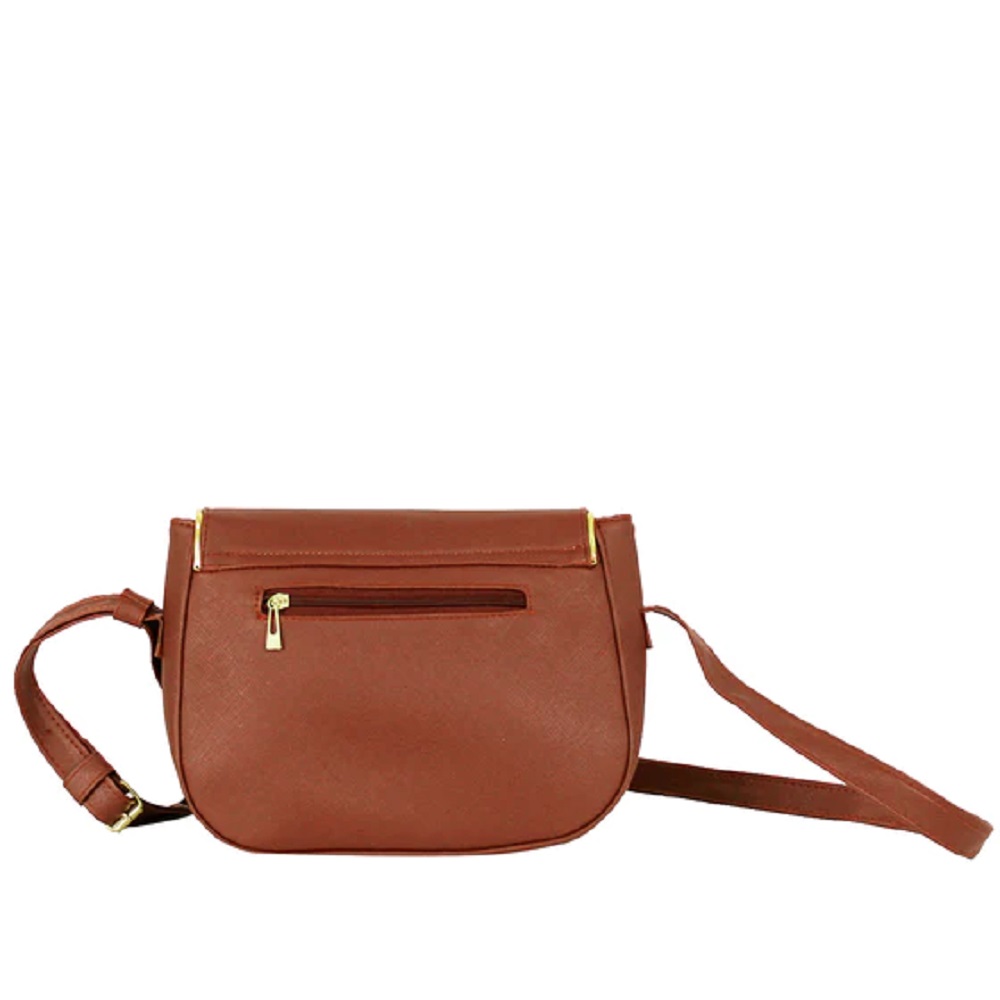 Bolsa Cruzada Para Mujer Con Asa Cruzada Color Café