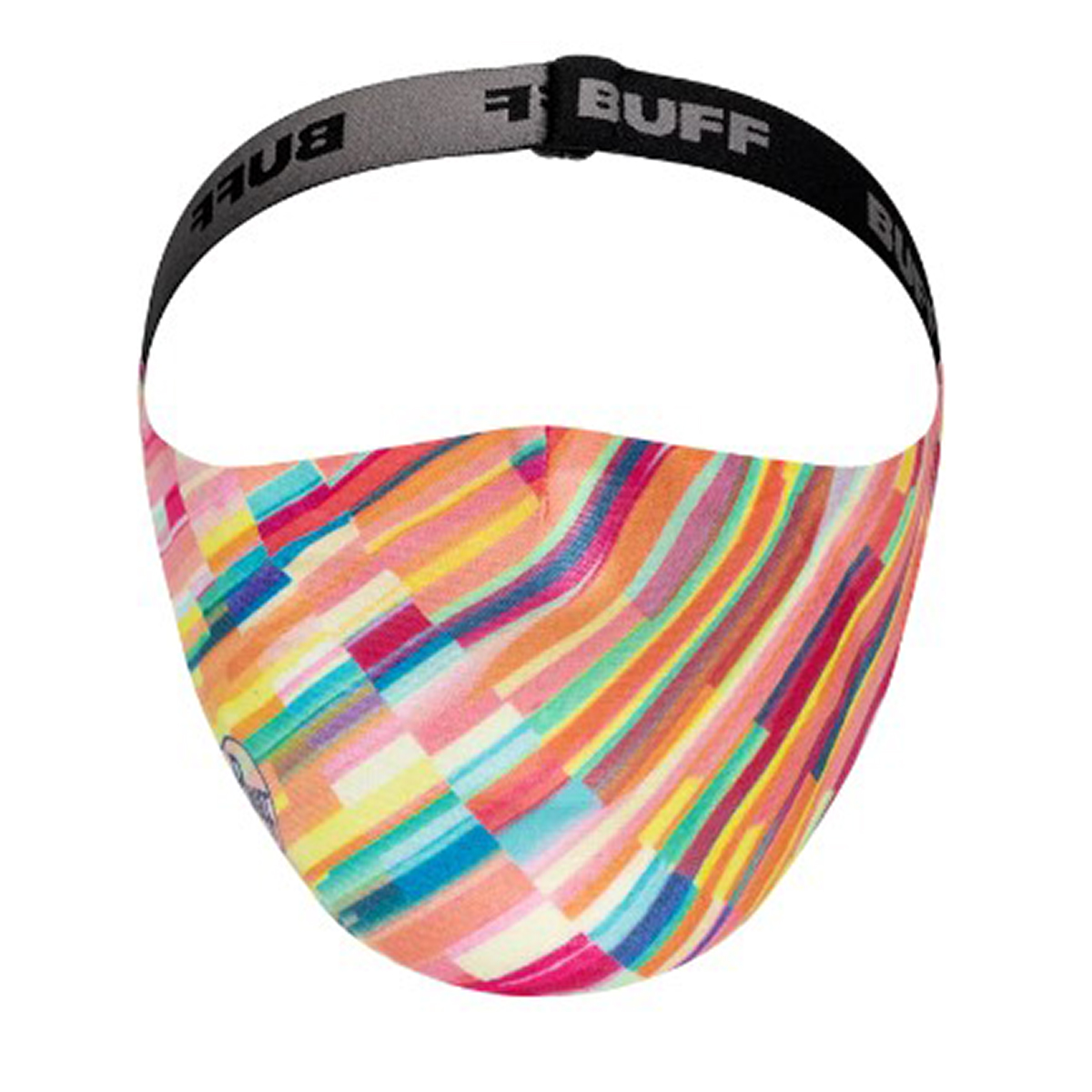 Cubrebocas reutilizable Buff rosa con 30 filtros 98% de protección