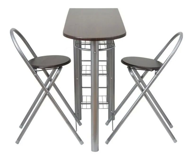 Desayunador plegable con dos sillas 