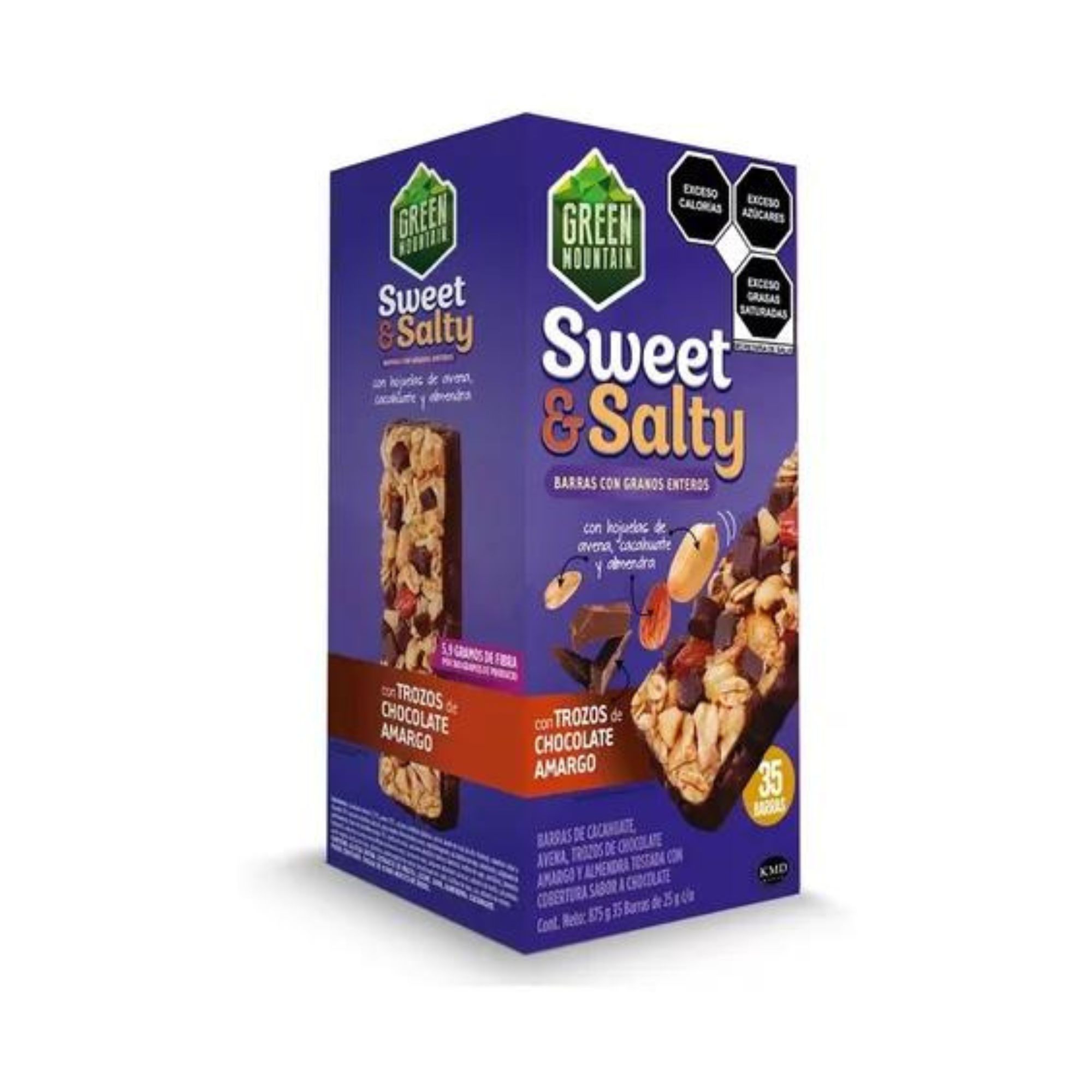 Barras Con Granos Enteros 35 Pzas De 25g Green Mountain
