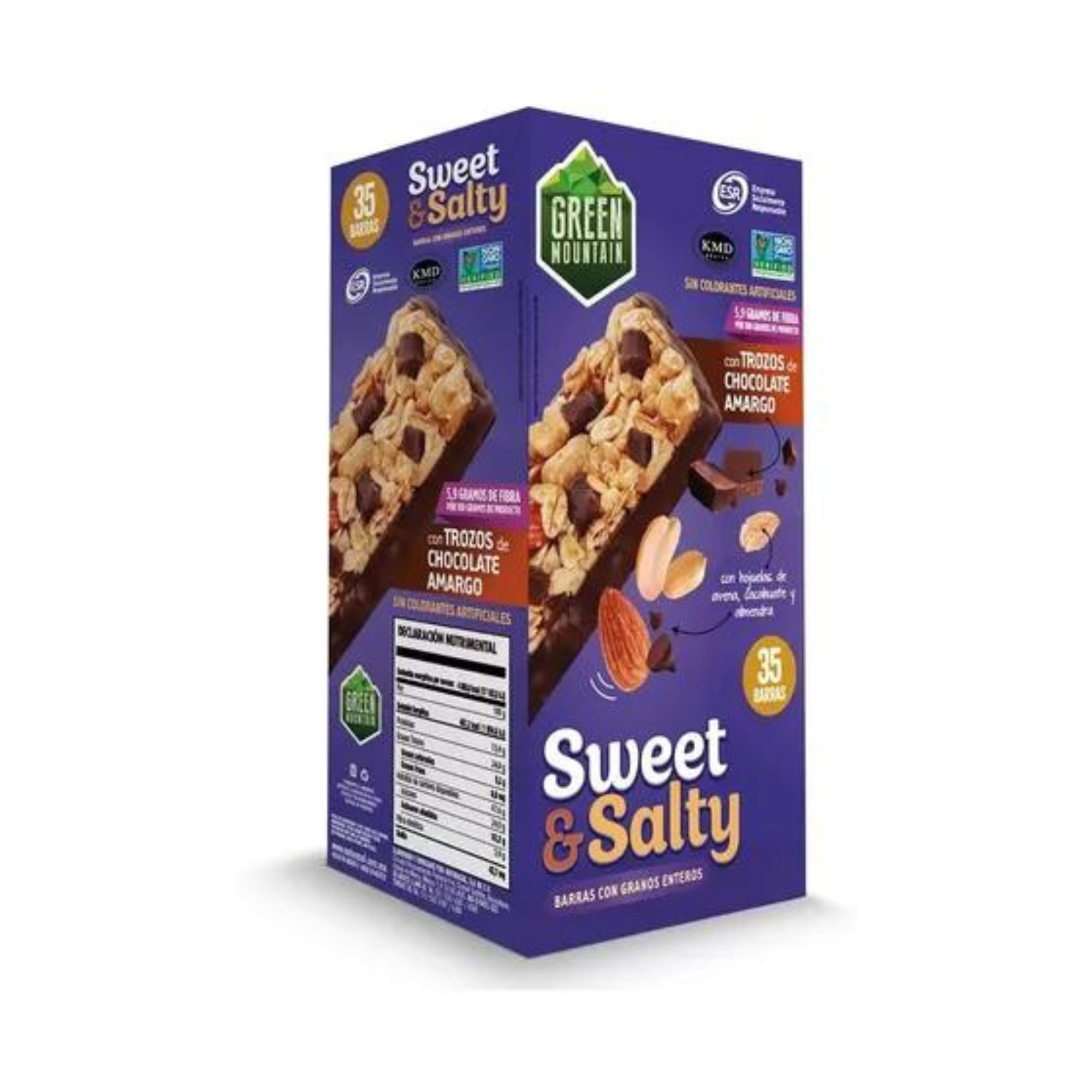 Barras Con Granos Enteros 35 Pzas De 25g Green Mountain