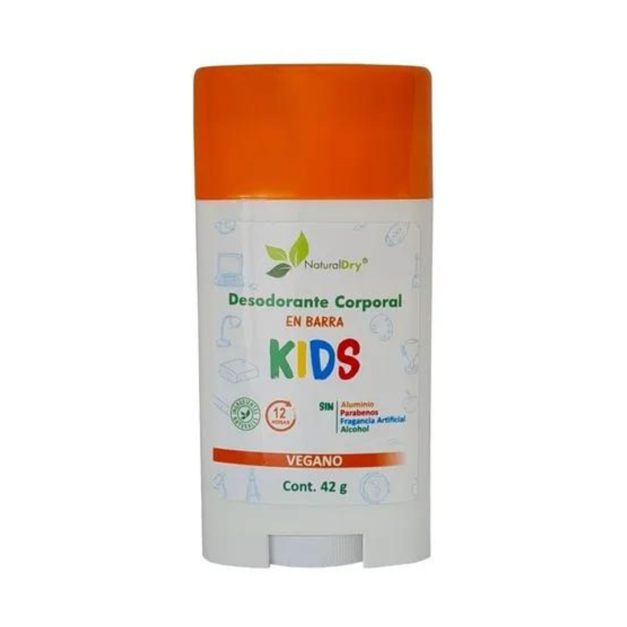 Desodorante Naturaldry Kids En Barra Corporal 42g Vegano