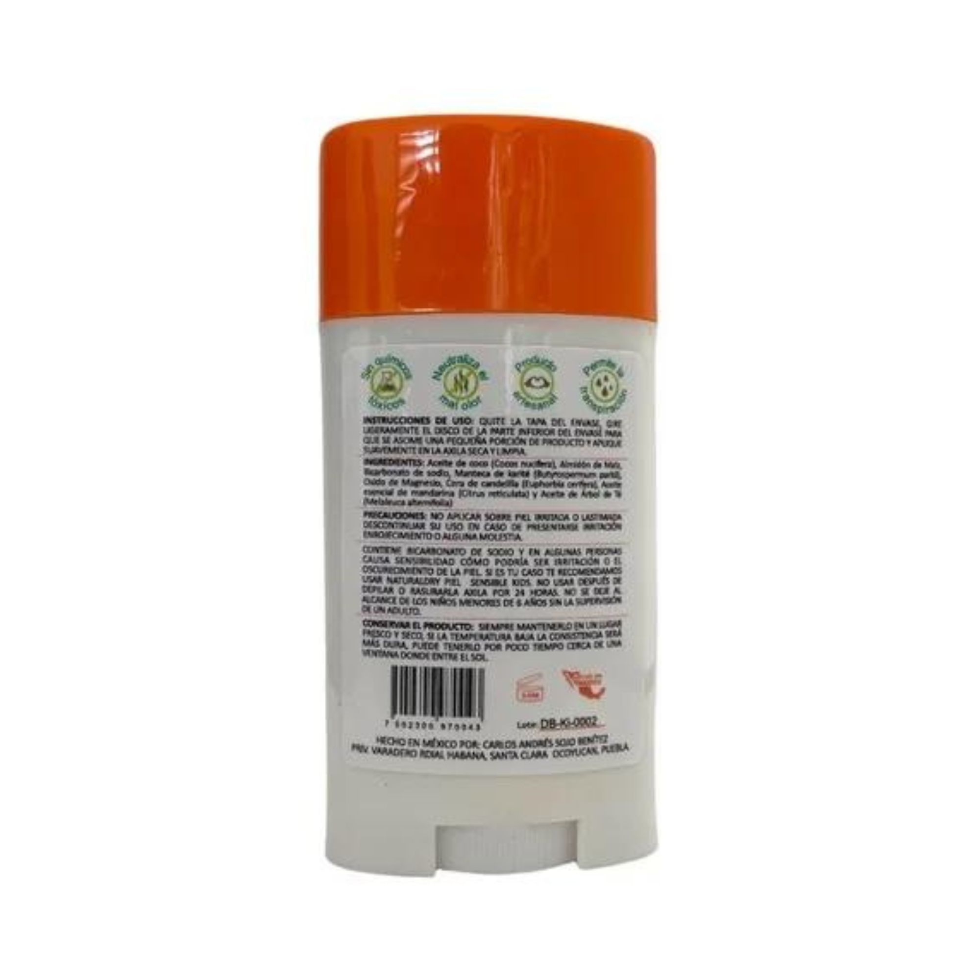 Desodorante Naturaldry Kids En Barra Corporal 42g Vegano