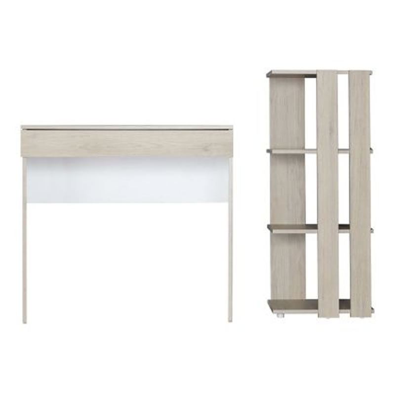 Combo Escritorio + Librero Clásico Jarl Maderkit 626465 SMAC