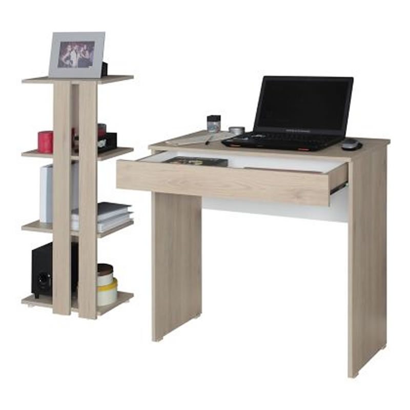 Combo Escritorio + Librero Clásico Jarl Maderkit 626465 SMAC