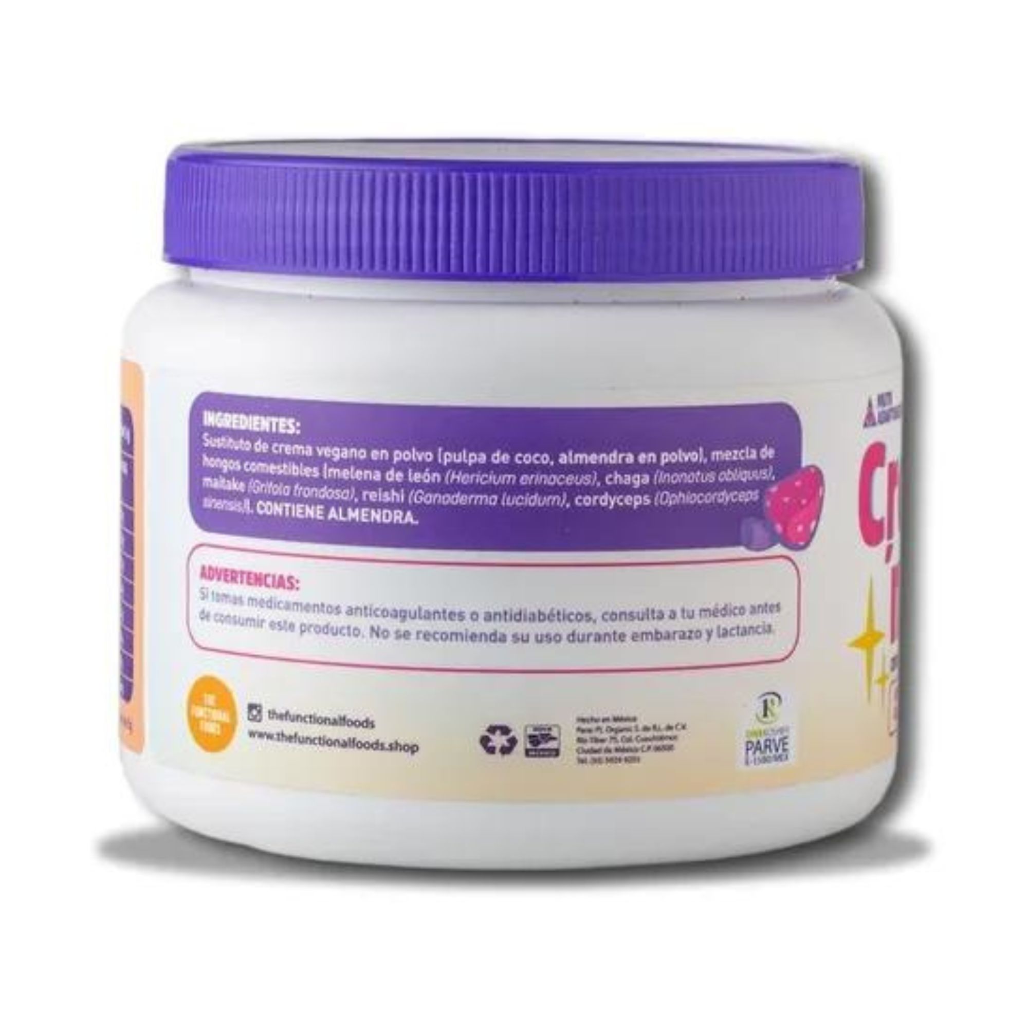 Cream'n Heal Crema Vegana Para Café Con Adaptógenos 300g