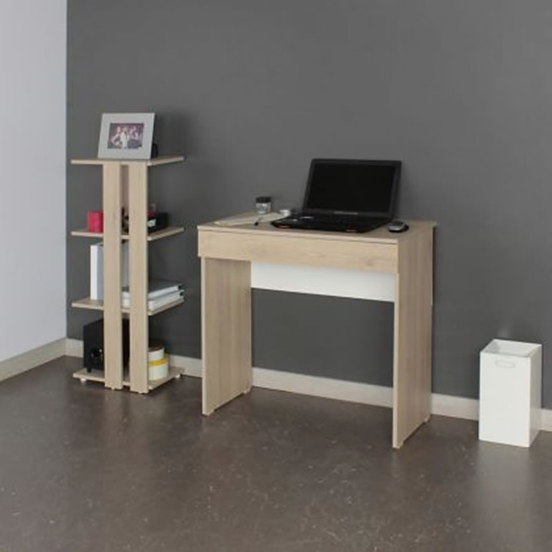 Combo Escritorio + Librero Clásico Jarl Maderkit 626465 SMAC