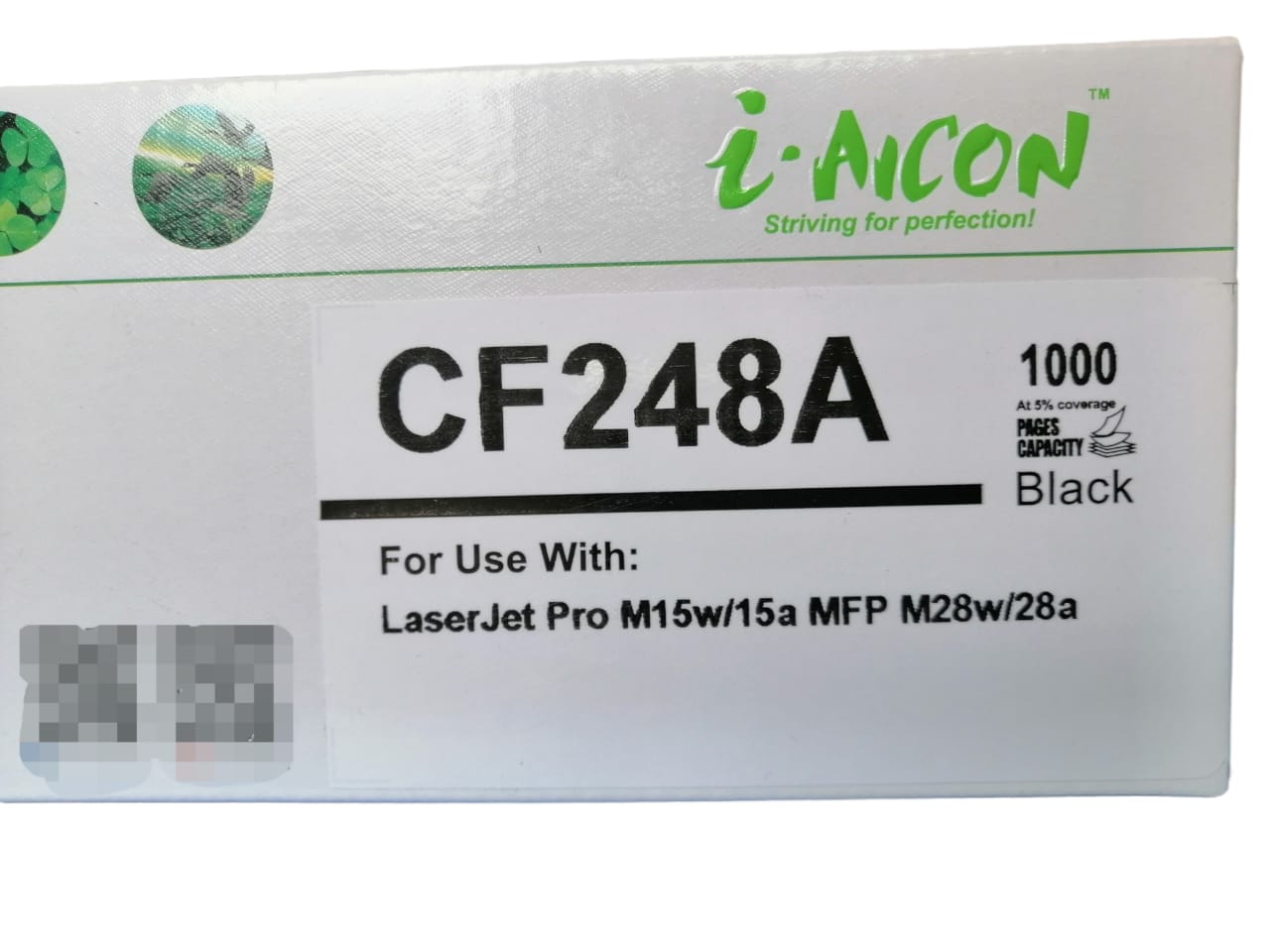 Cartucho tóner IAICON compatible para uso en CF248 A (48 A) nuevo, para uso en HP  M15w, M14W, M28W