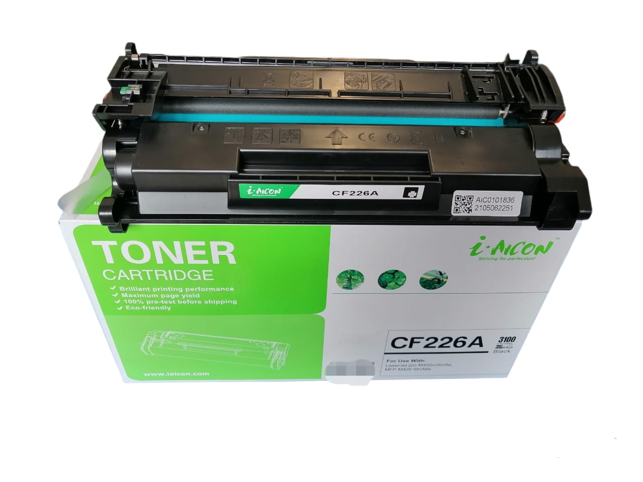 Cartucho tóner CF226 A (26 A) compatible genérico nuevo, para uso en HP PRO M402, MFP M426.