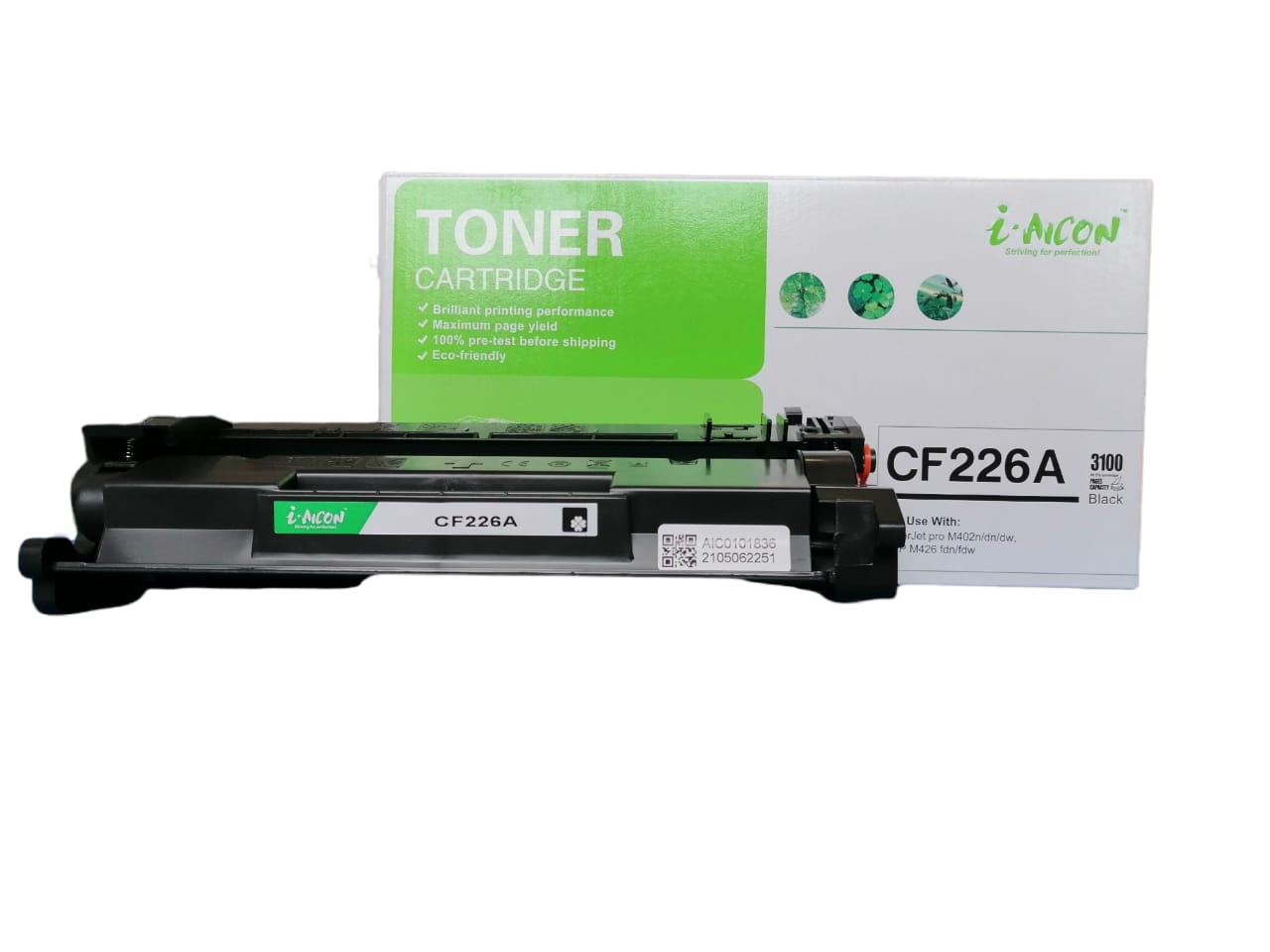 Cartucho tóner CF226 A (26 A) compatible genérico nuevo, para uso en HP PRO M402, MFP M426.