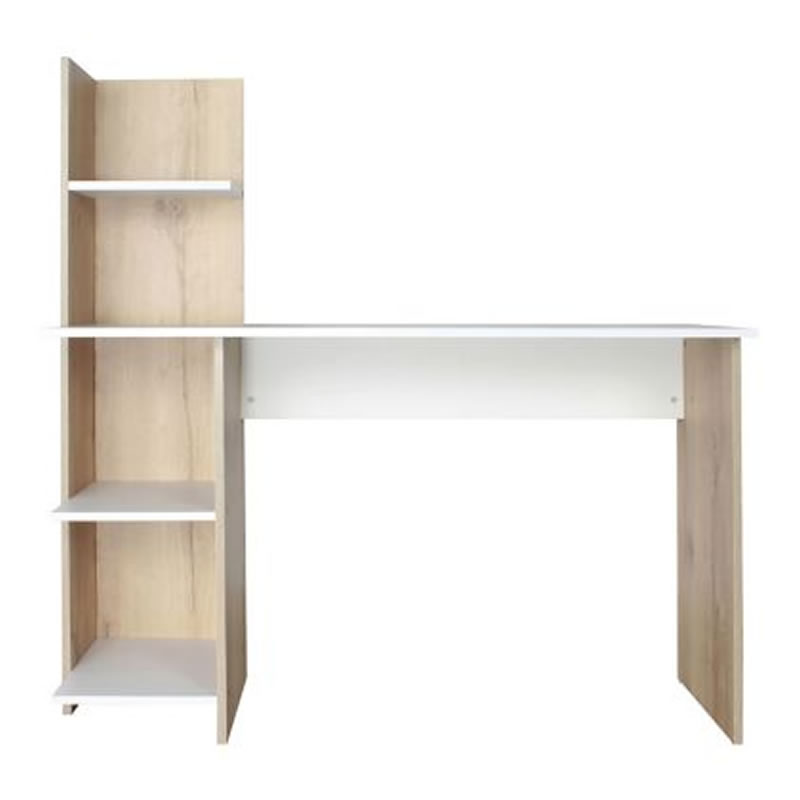 Escritorio Con Biblioteca Wex Melamina Maderkit 626457 SMAC