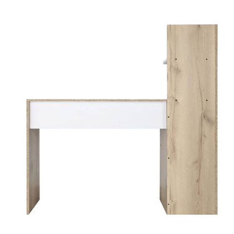 Escritorio Con Biblioteca Wex Melamina Maderkit 626457 SMAC