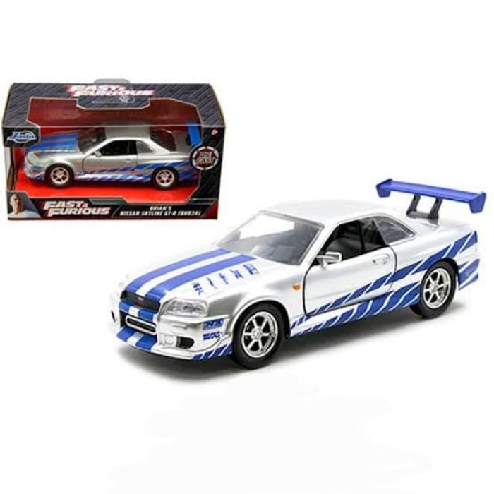 Brian Nissan Skyline GT-R BNR34 Rápido Y Furioso 1:32 Jada