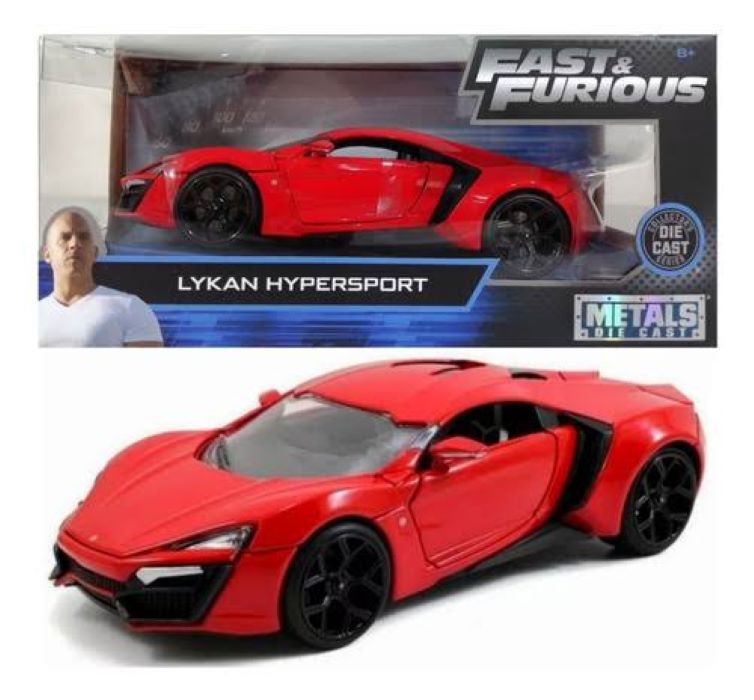 Lykan Hypersport Rápido Y Furioso 1:24 Jada 
