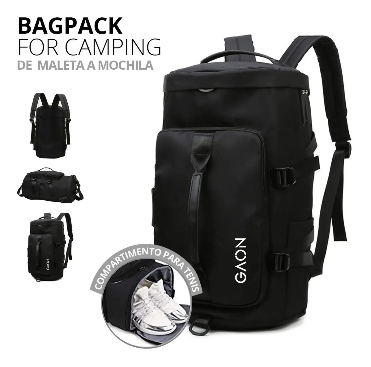 Mochila Para Senderismo Campismo Maleta Y Bolsa Para Gym