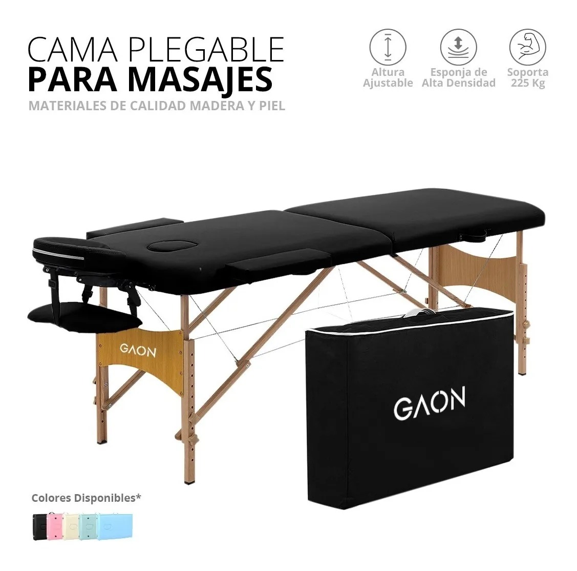 Cama Para Masajes Portatil Mesa Camilla Para Spa Plegable