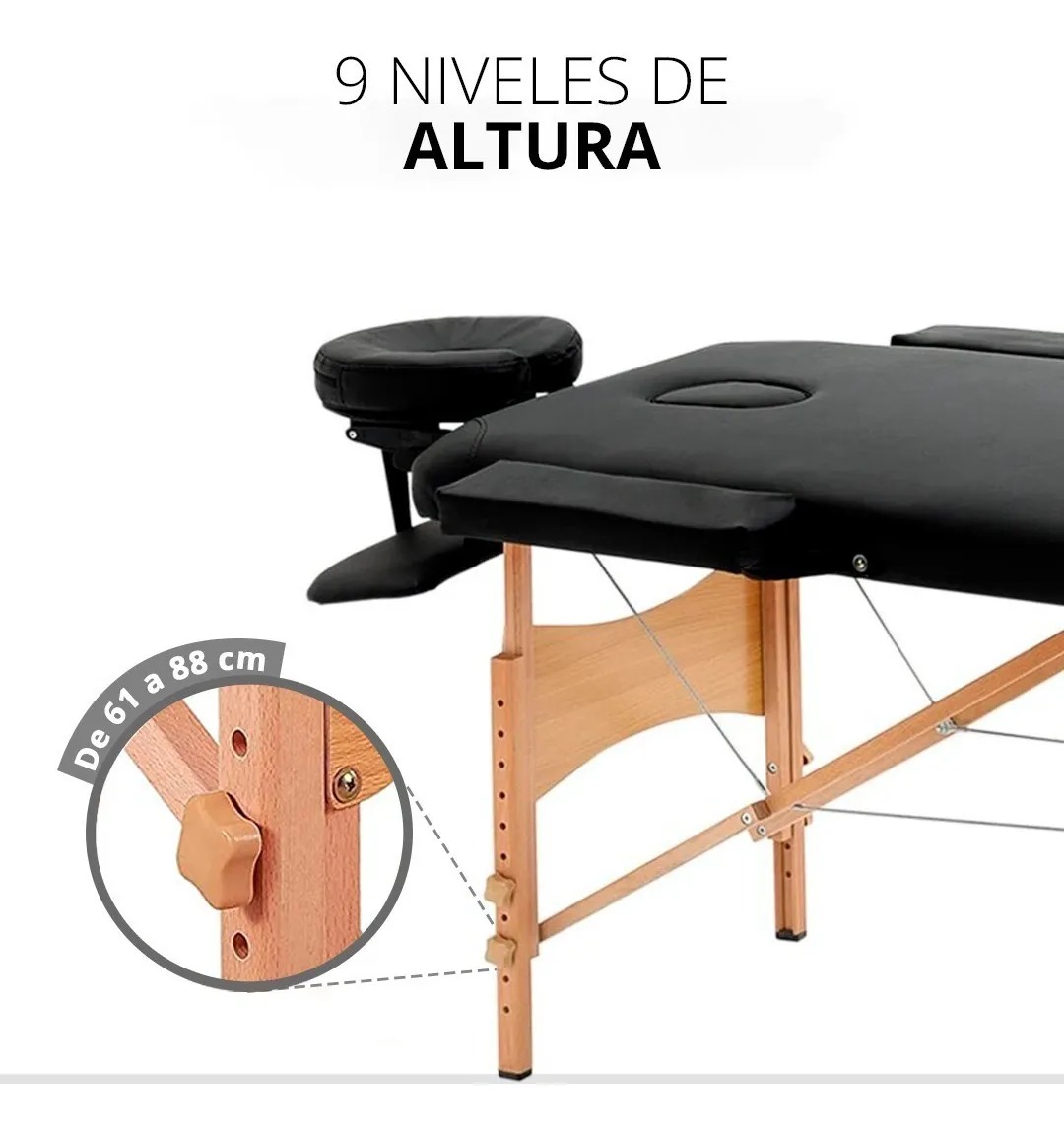 Cama Para Masajes Portatil Mesa Camilla Para Spa Plegable