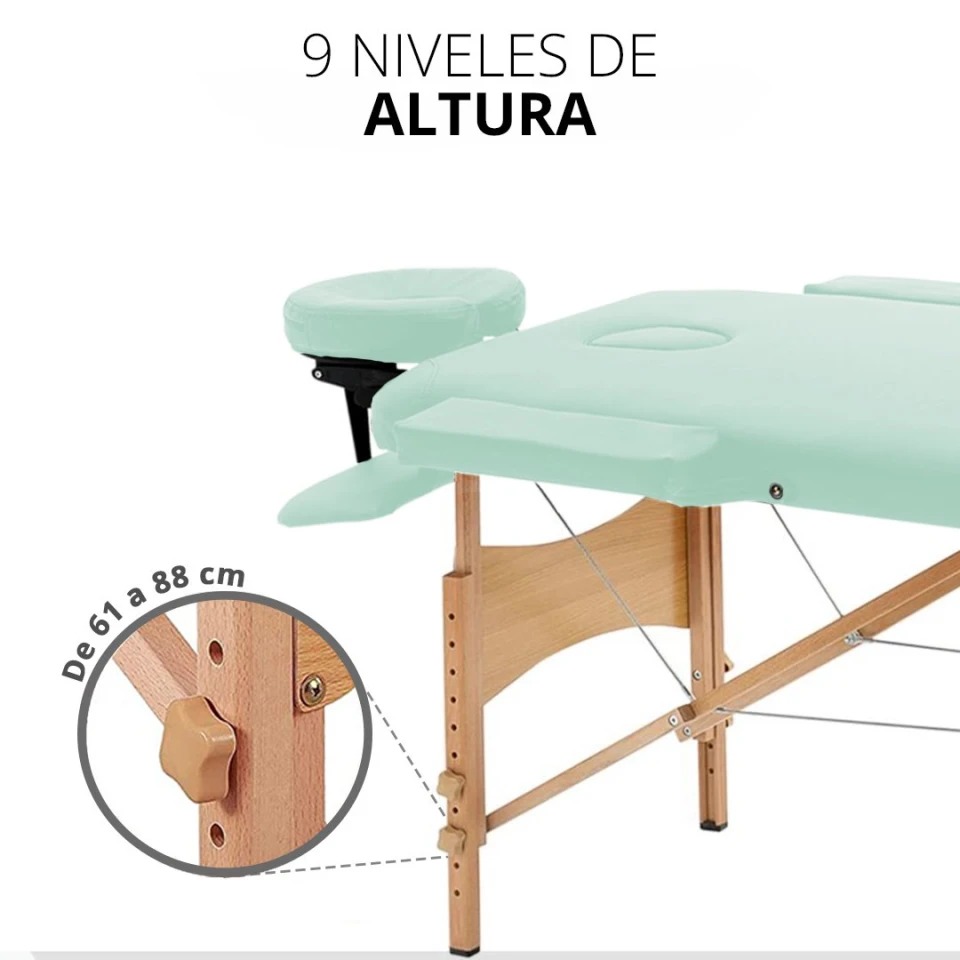Cama Para Masajes Portatil o Mesa Camilla Para Spa Plegable