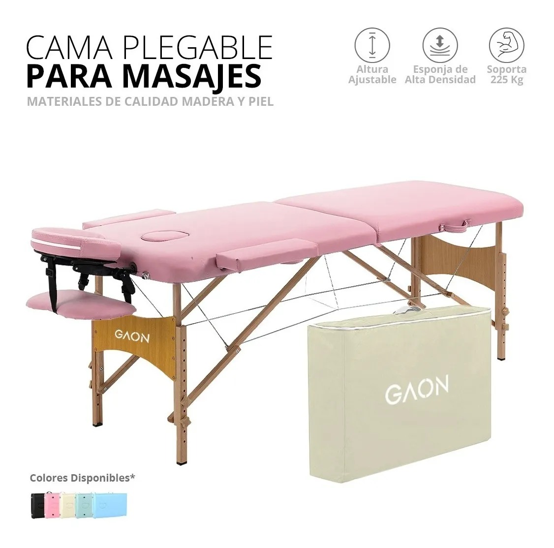 Cama Para Masajes Portatil o Mesa Camilla Para Spa Plegable