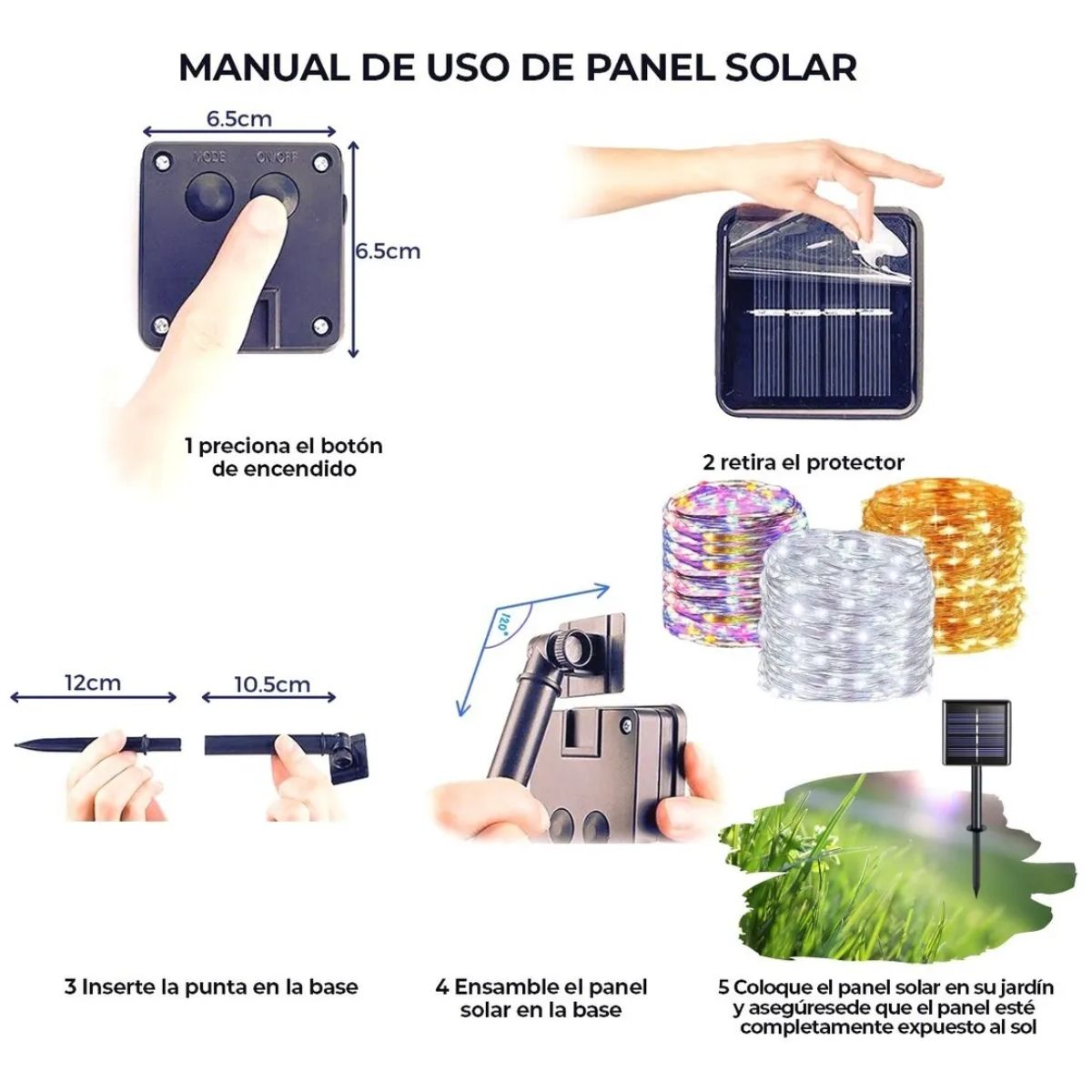 Luces Led solares Tira led decorativa exterior impermeable 2 rollos de 10 metros DOSYU 