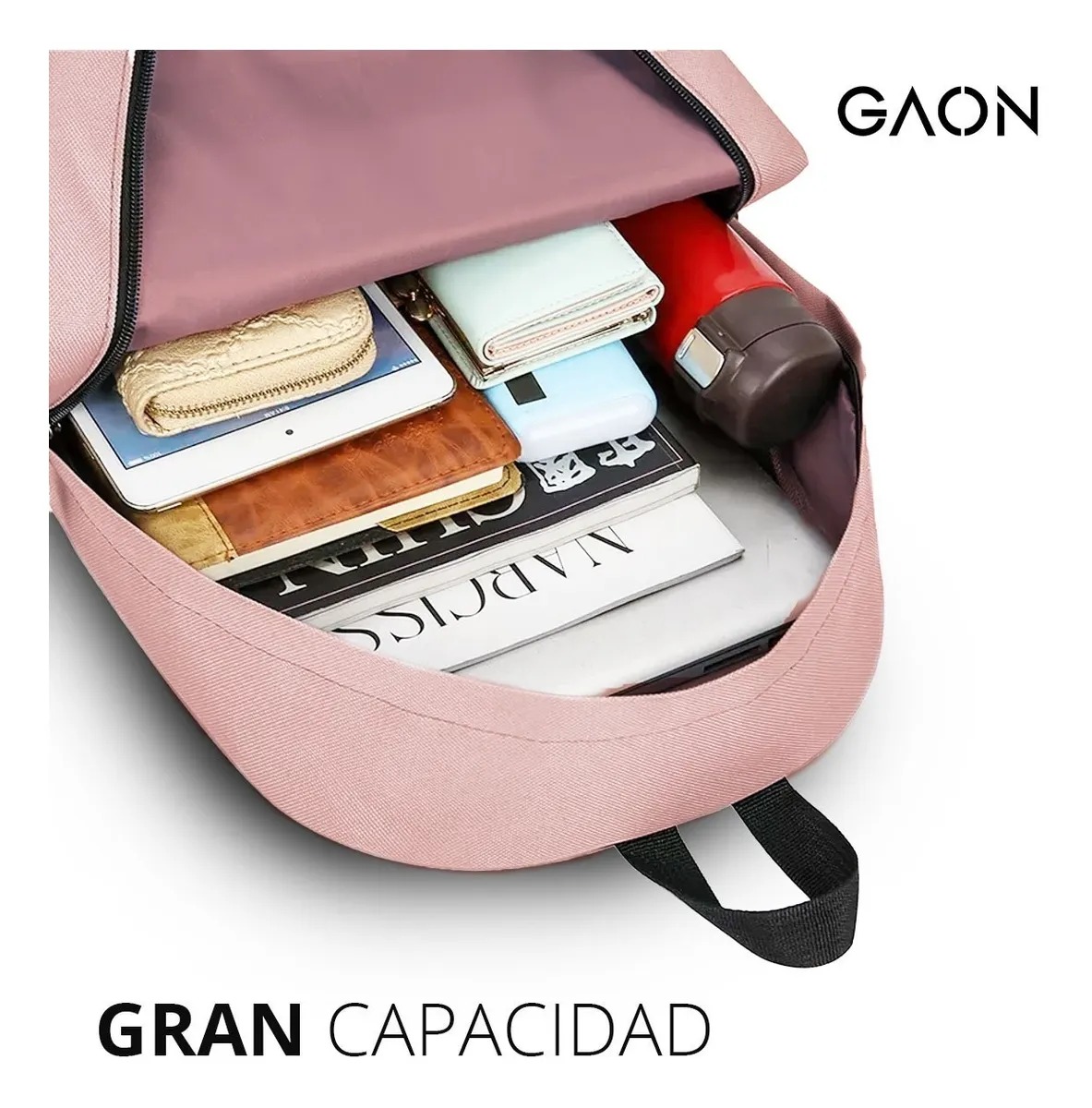Mochila Bolsa Lapicera y Lonchera Para Mujer y Hombre