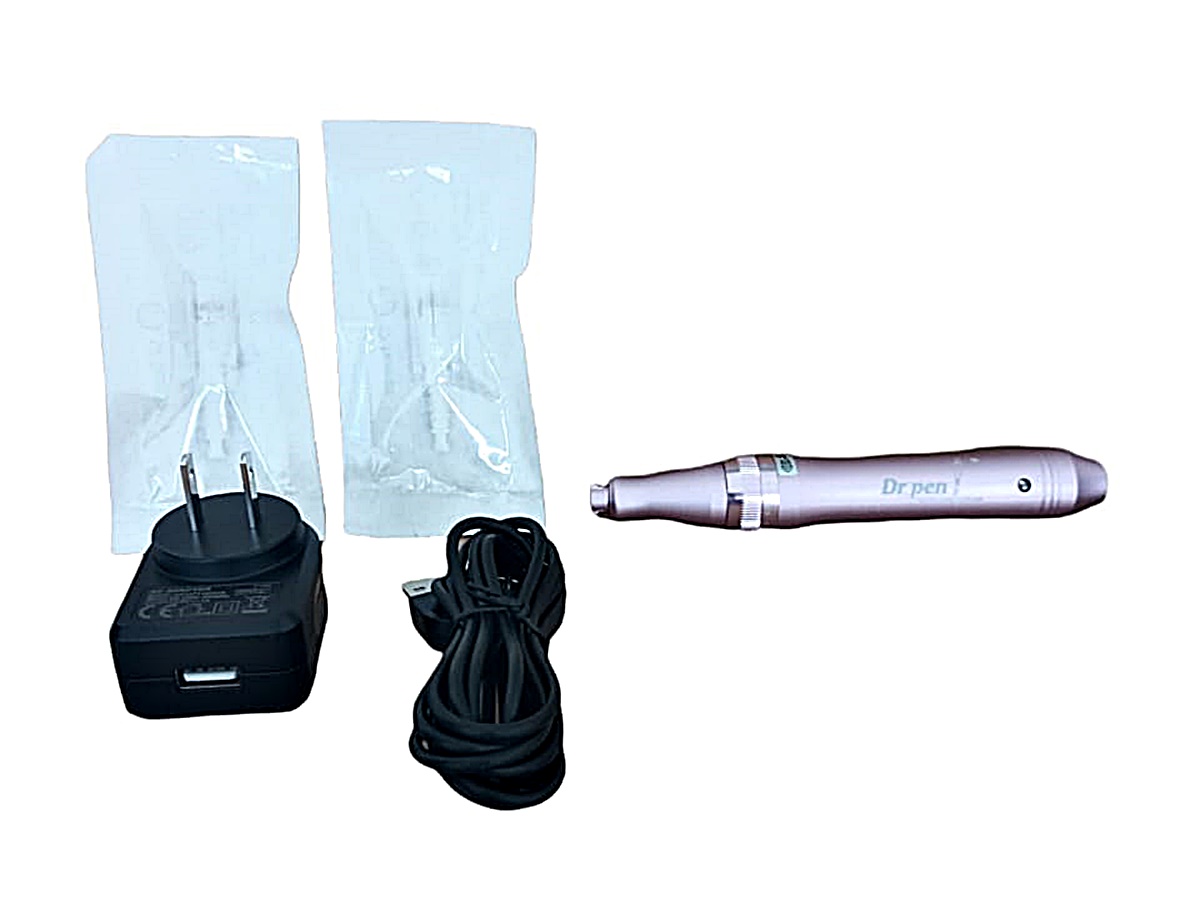 Dermapen Microagujas Con 2 Cartuchos de 12 agujas Profesional Inalámbrico Eléctrico Ultima M7 Derma Pen Kit de Herramientas Antienvejecimiento el Cuidado de la Piel