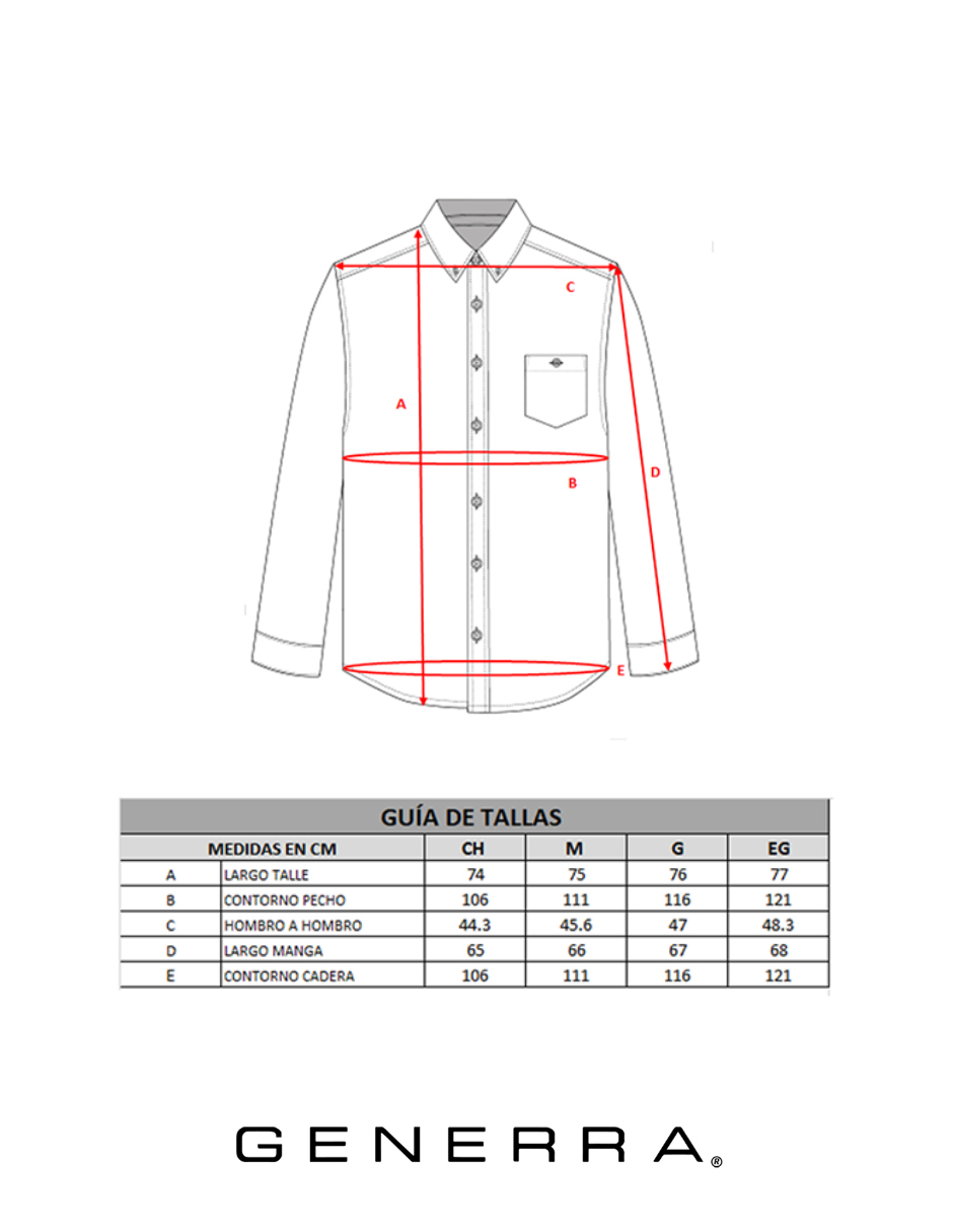 Camisa De Tela De Franela Para Hombre 228207 Generra