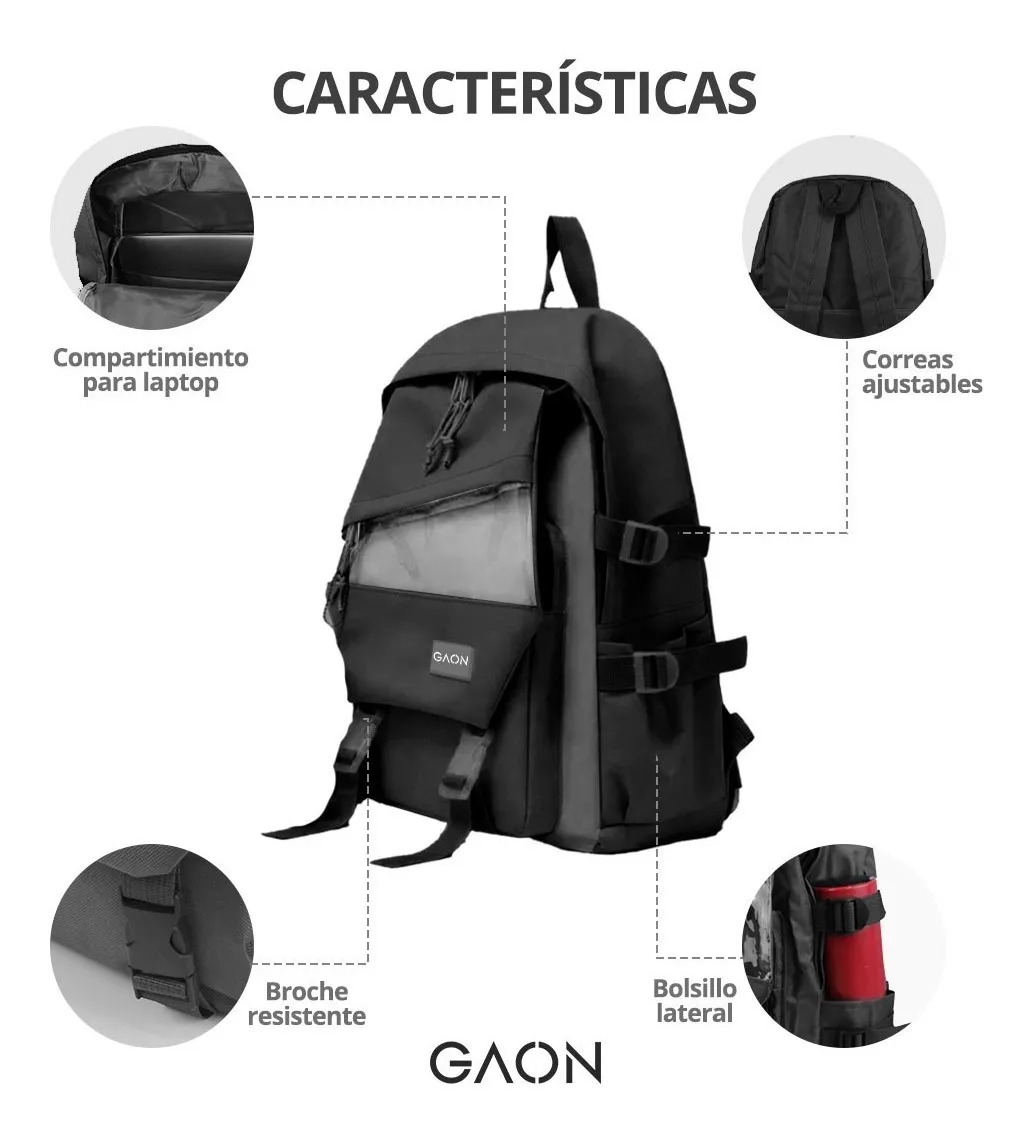 Mochila Escolar Bolsa Lapicera Juvenil Para Hombre Y Mujer
