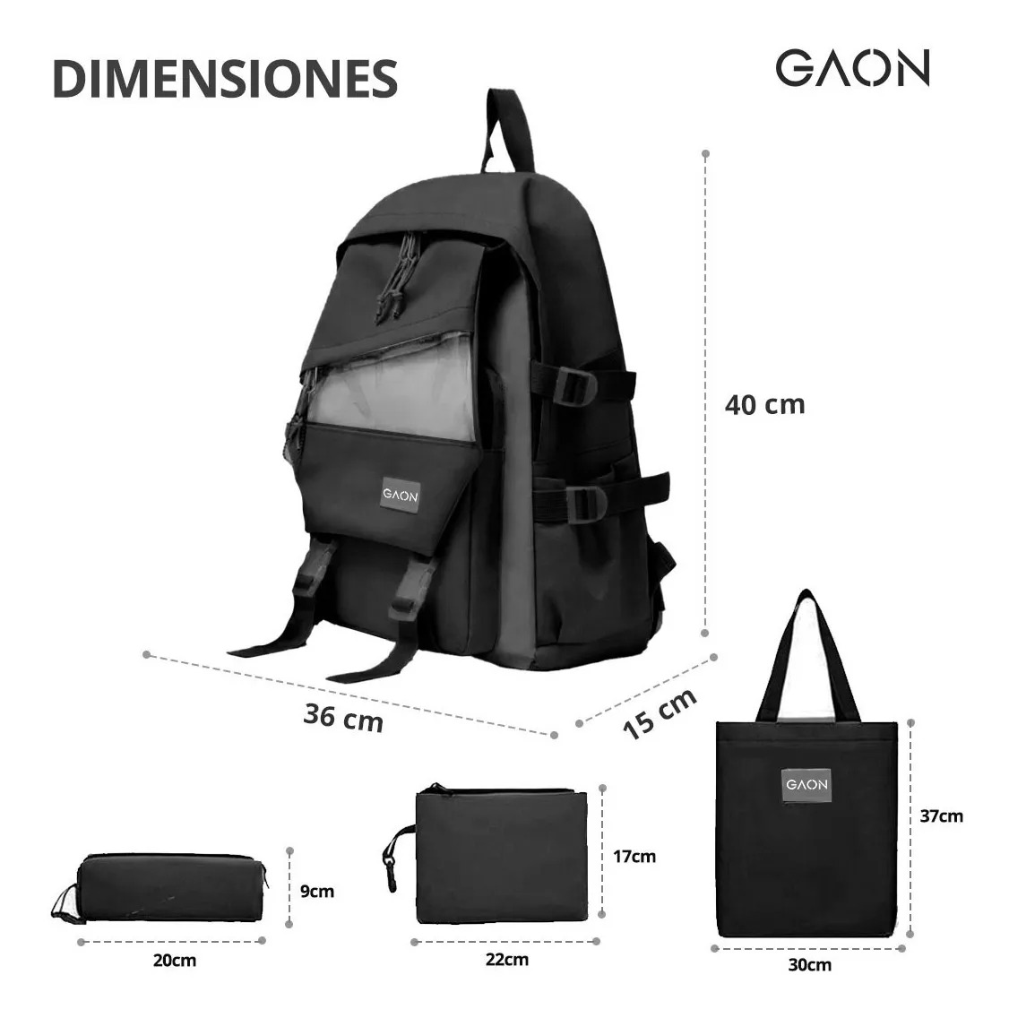 Mochila Escolar Bolsa Lapicera Juvenil Para Hombre Y Mujer