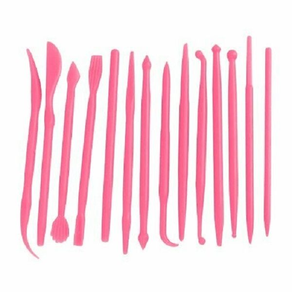 Kit Herramientas Modelado De Fondant /pasta De Goma 14 Pz