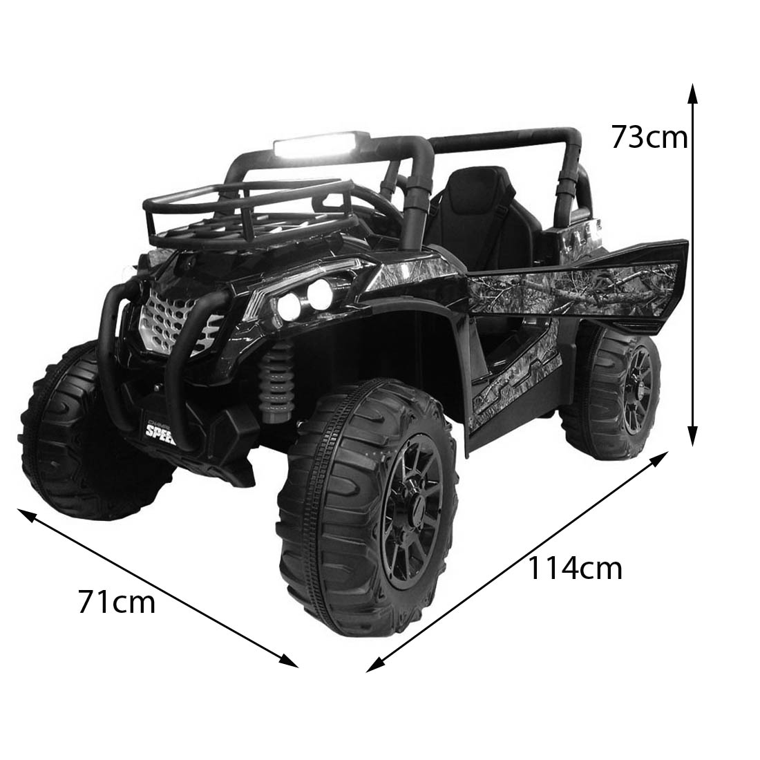 Montable Electrico Camioneta 12V 2 Motores con Suspencion Traseras a Control Remoto