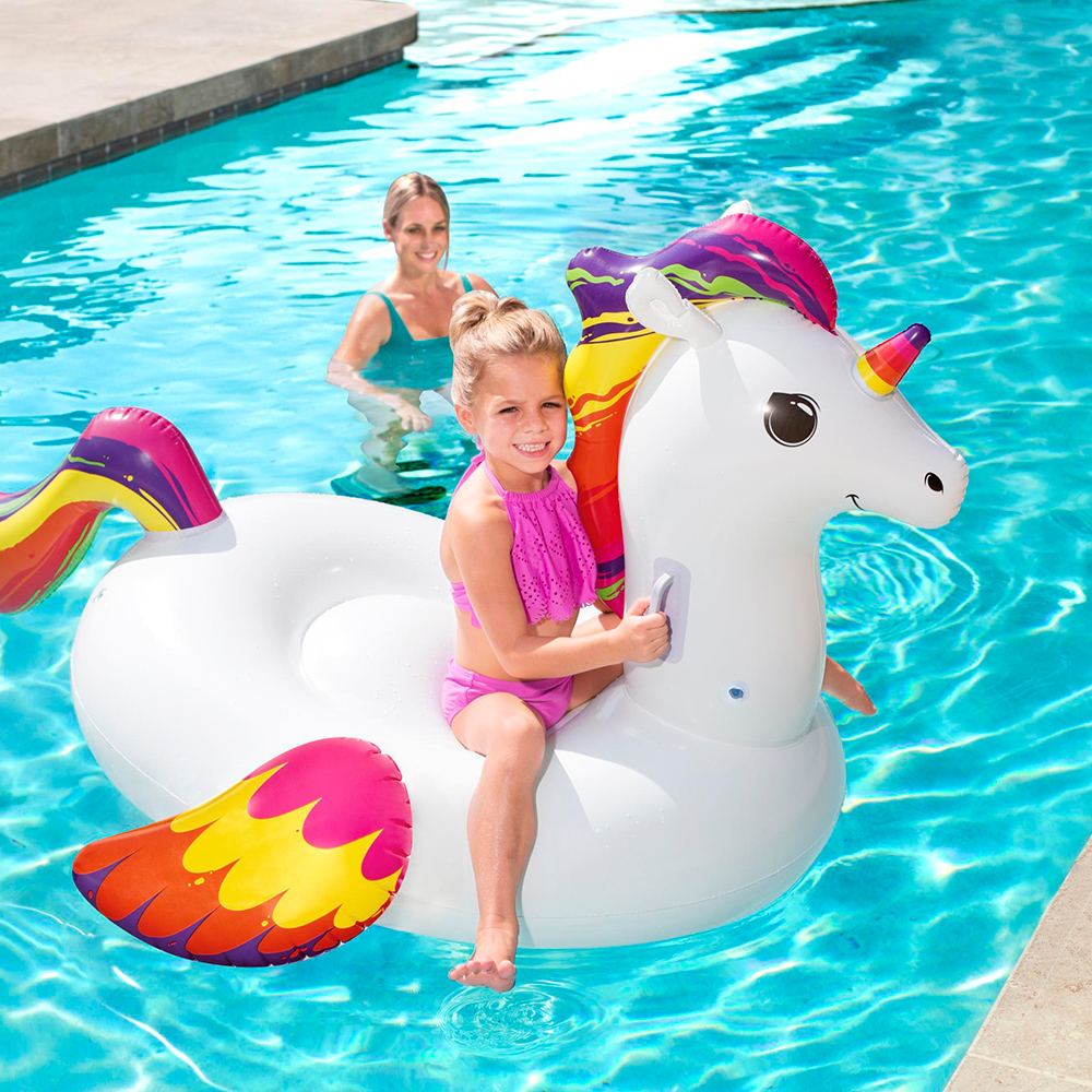Inflable Montable Bestway Salvavidas Con Forma De Unicornio 150 cm