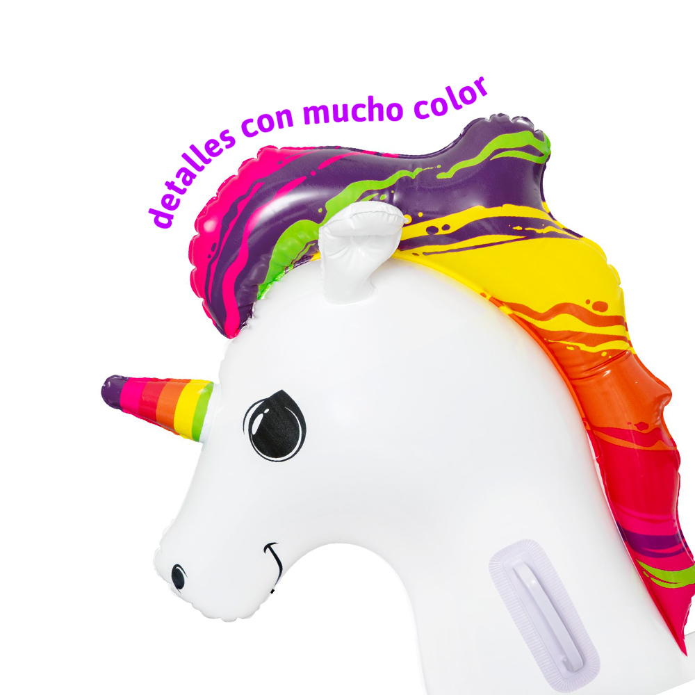 Inflable Montable Bestway Salvavidas Con Forma De Unicornio 150 cm