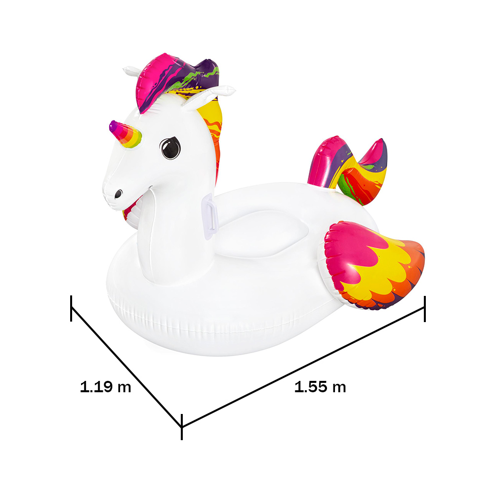 Inflable Montable Bestway Salvavidas Con Forma De Unicornio 150 cm