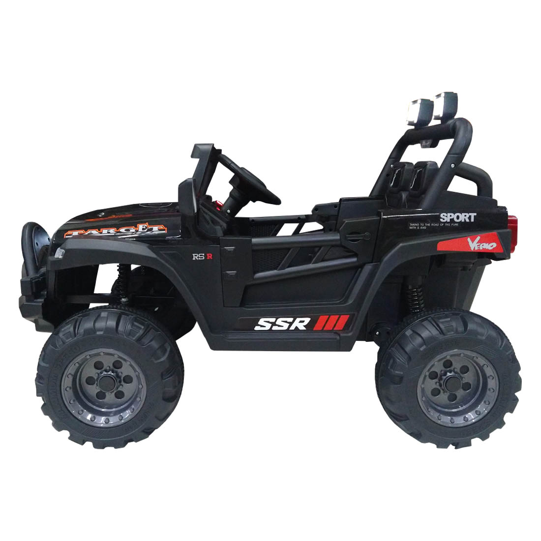 Montable Electrico Camioneta Jeep 12V 2 Motores Traseros a Control Remoto