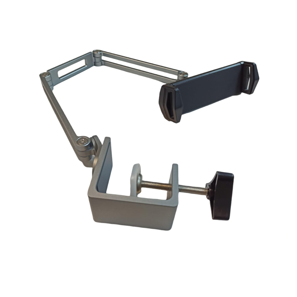 Soporte Metálico c/brazo articulado para Celular o Tablet