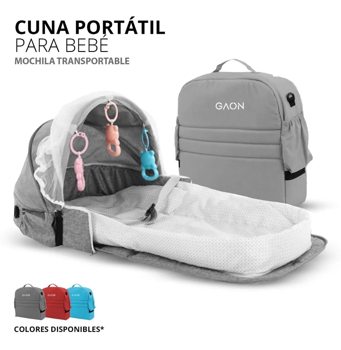 Moises Cuna Cama Portatil Para Bebe Plegable Con Mosquitero