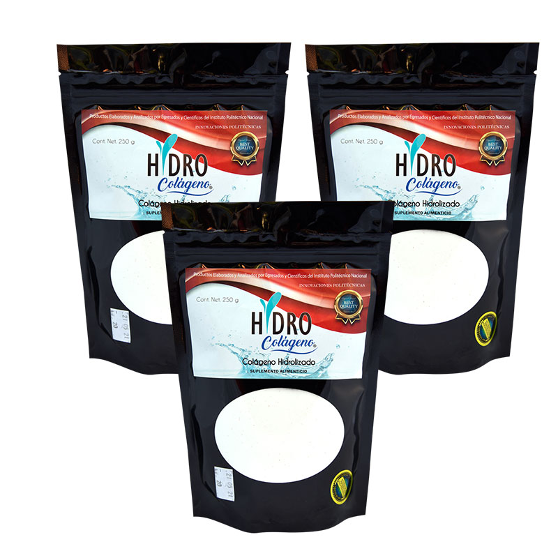 Hidraute colageno, Innovaciones Politecnicas, 3 Pack