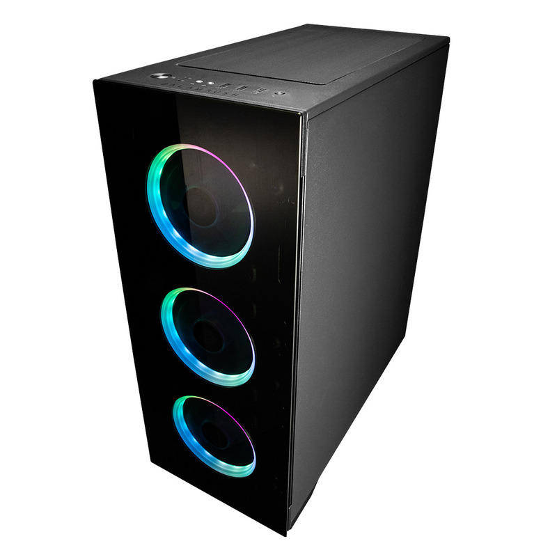 Gabinete Balam Rush THINOS, Torre, ATX/EATX/Micro ATX/Mini-ITX, USB 2.0/3.0, sin Fuente, Negro