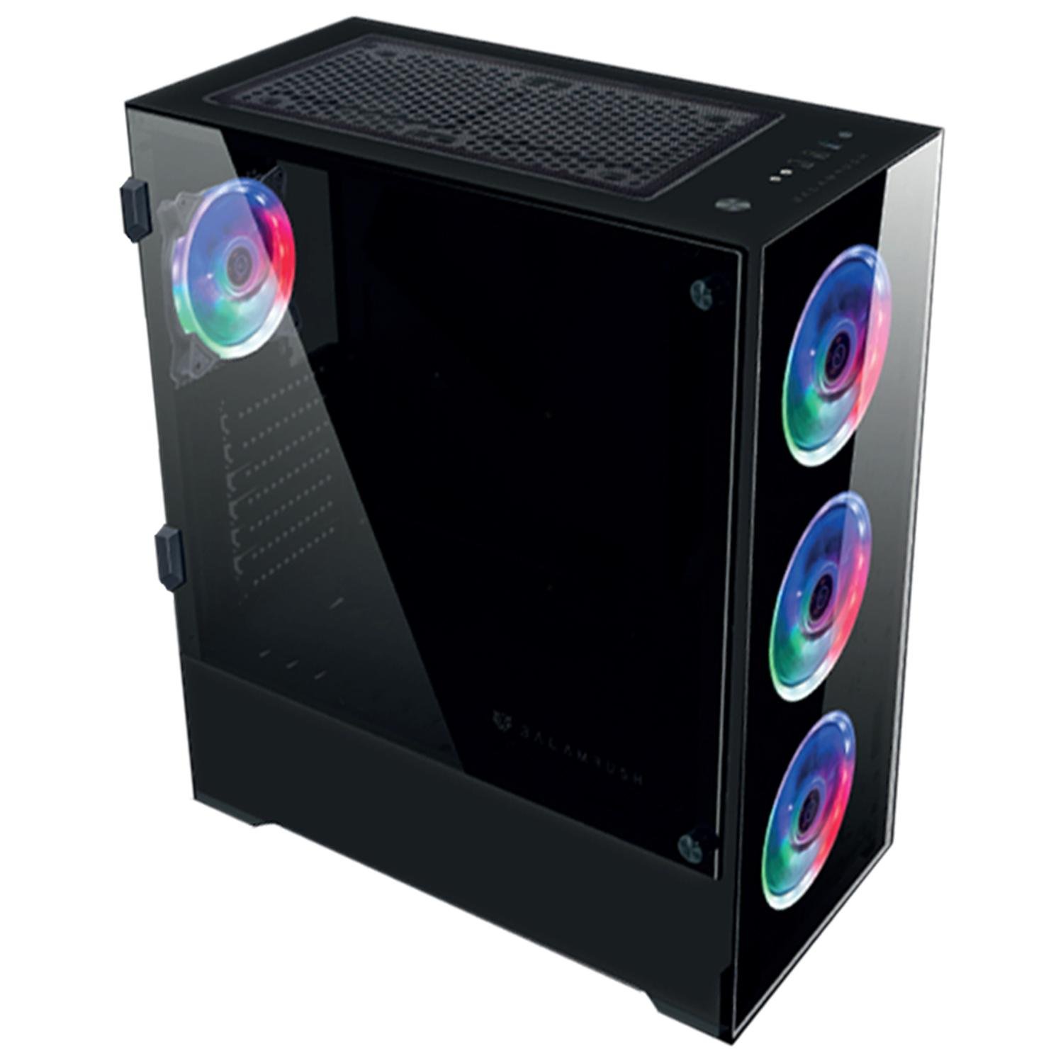 Gabinete Balam Rush THINOS, Torre, ATX/EATX/Micro ATX/Mini-ITX, USB 2.0/3.0, sin Fuente, Negro