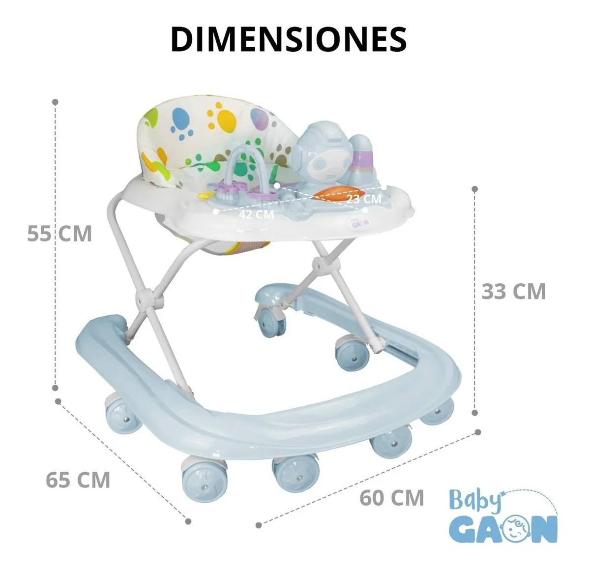 Andadera De Bebe Interactiva Musical Portatil Pleglable
