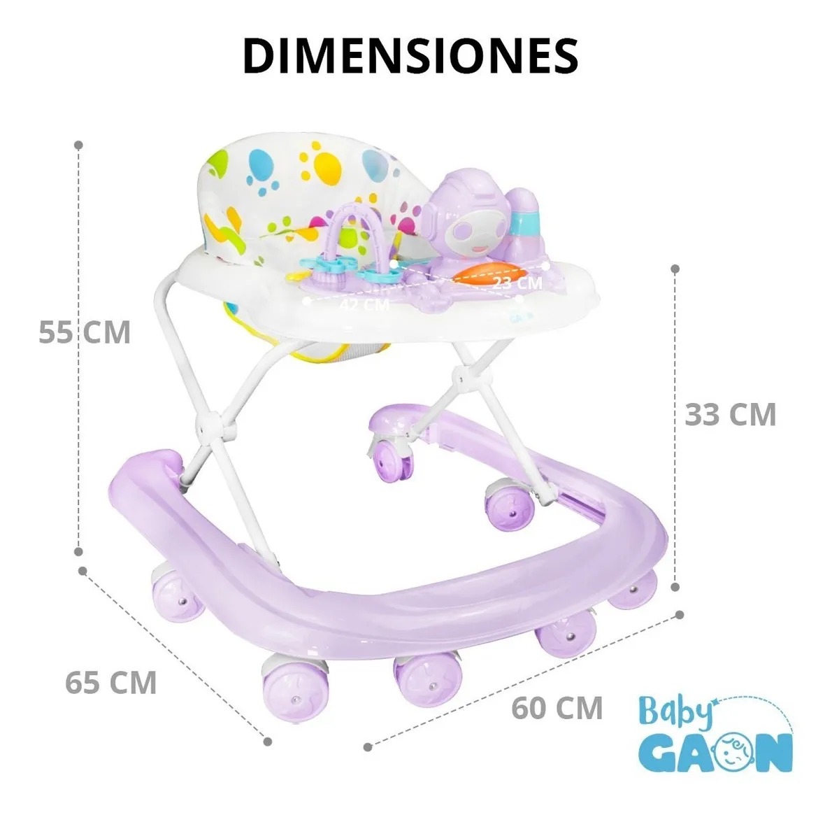 Andadera De Bebe Interactiva Musical Pleglable