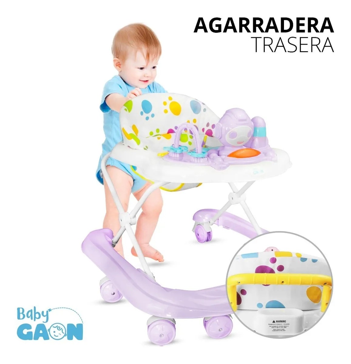 Andadera De Bebe Interactiva Musical Pleglable